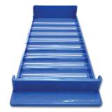 CONTROLTEK Stackable Plastic Coin Tray, 10 Compartments, Stackable, 3.75 x 10.5 x 1.5, Blue, 2/Pack (560561)