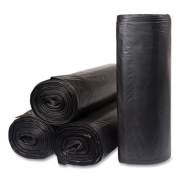 Inteplast Group Low-Density Commercial Can Liners, 60 gal, 1.2 mil, 38" x 58", Black, 10 Bags/Roll, 10 Rolls/Carton (ECI385812K)