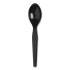 Dixie SmartStock Plastic Cutlery Refill, Spoons, 6", Series-F Heavyweight, Black, 40/Pack, 24 Packs/Carton (SSSHW08)