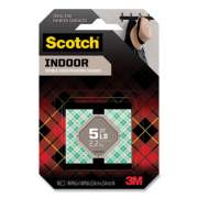 Scotch Permanent High-Density Foam Mounting Tape, 1" Squares, Double-Sided, Holds Up to 5 lbs, White, 16/Pack (111SSQ16)