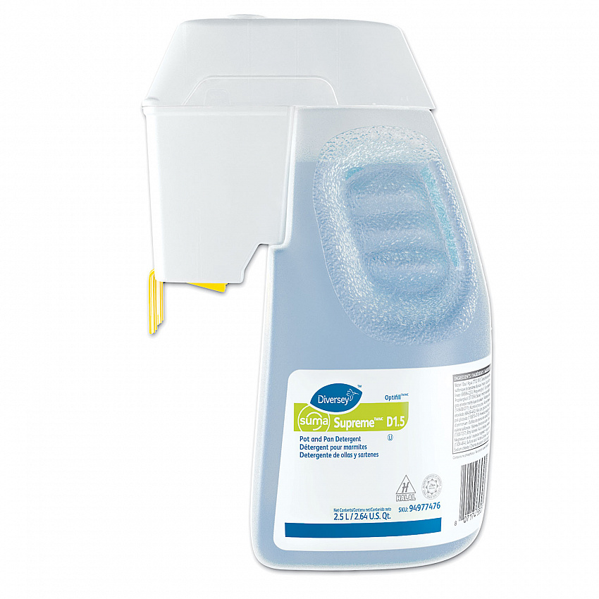 Supreme Concentrated Pot and Pan Detergent, Floral Scent, 2.6 qt Optifill System Refill (94977476)