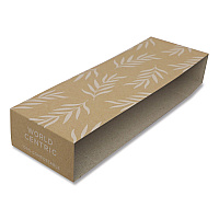 Fiber Container Sleeves, World Centric Leaf Design, 7.5 x 10 x 3.25, Natural, Paper, 800/Carton (SLPATR60)