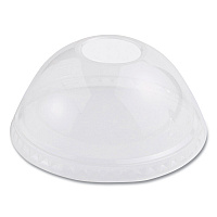PLA Clear Cold Cup Lids, Dome Lid, Fits 9 oz to 24 oz Cold Cups, Plastic, Clear, 1,000/Carton (CPLCS12D)