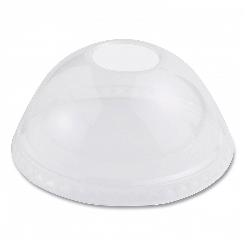 PLA Clear Cold Cup Lids, Dome Lid, Fits 9 oz to 24 oz Cold Cups, Plastic, Clear, 1,000/Carton (CPLCS12D)