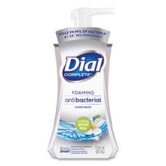 Dial Antibacterial Foaming Hand Wash, White Tea, 7.5 oz Pump, 8/Carton (07973)