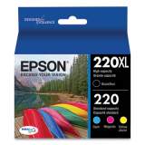 Epson T220XL-BCS (220XL) DURABrite Ultra High-Yield Ink, 175/165 Page-Yield, Black/Cyan/Magenta/Yellow