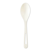 TPLA Bulk Cutlery, Spoon, Plastic, Light Beige, 1,000/Carton (SPPS6)