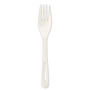World Centric TPLA Compostable Cutlery, Fork, 6.3", White, 1,000/Carton (FOPS6)