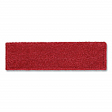 Adaptable Flat Mop Pads, Microfiber, 19.5 x 5.5, Red, 12/Carton (2132423)
