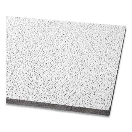 Armstrong Fine Fissured Acoustical Infill Ceiling Tiles, Non-Directional, Square Lay-In (0.94"), 24" x 48" x 0.75", White, 8/Carton (1714)