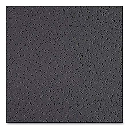 Armstrong Fine Fissured Ceiling Tiles, Non-Directional, Square Lay-In (0.94"), 24" x 24" x 0.63", Black, 16/Carton (24365403)