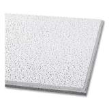 Armstrong Fine Fissured Ceiling Tiles, Non-Directional, Angled Tegular (0.94"), 24" x 24" x 0.63", White, 16/Carton (1732)
