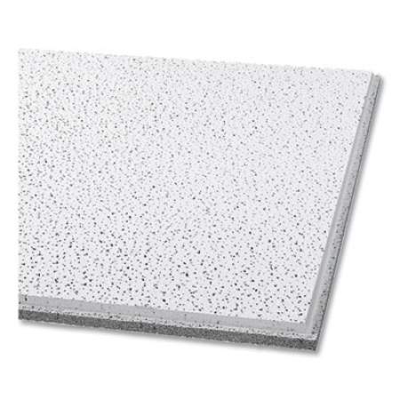 Armstrong Fine Fissured Ceiling Tiles, Non-Directional, Angled Tegular (0.94"), 24" x 24" x 0.63", White, 16/Carton (24365413)