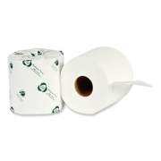 Eco Green Recycled Two-Ply Standard Toilet Paper, Septic Safe, White, 4" Wide, 500 Sheets/Roll, 80 Rolls/Carton (EB8003)