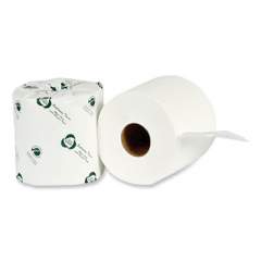 Eco Green Recycled Two-Ply Standard Toilet Paper, Septic Safe, White, 4" Wide, 500 Sheets/Roll, 80 Rolls/Carton (2411918)