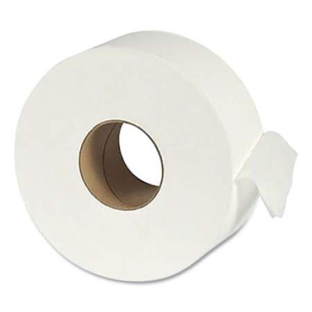 Eco Green Recycled One-Ply Jumbo Bathroom Tissue, Septic Safe, White, 3.5" x 3,000 ft, 12 Rolls/Carton (2411951)
