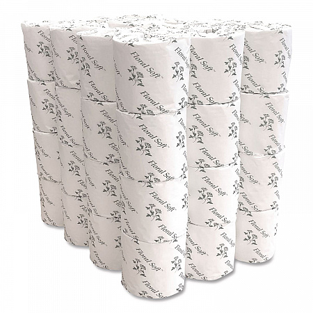Two-Ply Standard Bathroom Tissue, Septic Safe, White, 400 Sheets/Roll, 48 Rolls/Carton (B448)