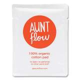 Aunt Flow 100% Organic Cotton Day Pads with Wings, Regular, 500/Carton (24387402)