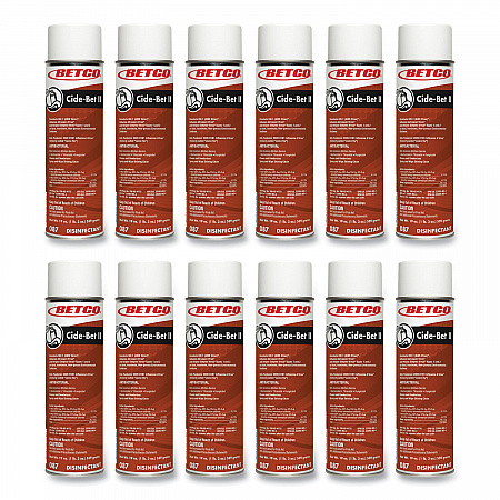 Cide-Bet II Aerosol Disinfectant Spray, Floral Scent, 19 oz Aerosol Spray, 12/Carton (0872300)