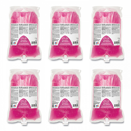 Pink Lotion Skin Cleanser Refill, Clean Bouquet Scent, 1,000 mL, 6/Carton (1122900)