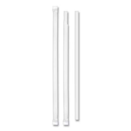Berkley Square Environ White Wrapped Paper Straw, 5.75", White, 500/Box, 12 Boxes/Carton (24390157)
