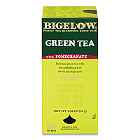 Green Tea with Pomegranate, 0.07 oz Tea Bag, 28/Box (RCB10363)