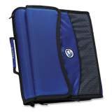 Case it Sidekick Zipper Binder with Removable Expanding File, 3 Rings, 2" Capacity, 11 x 8.5, Blue/Black Accents (D901BLU)