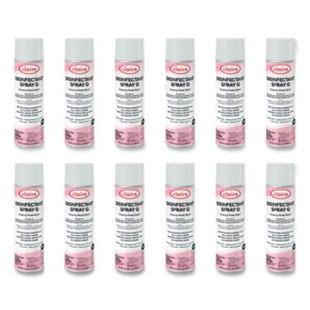 Claire Spray Q Disinfectant, Country Fresh Scent, 17 oz Aerosol Spray, 12/Carton (24448761)