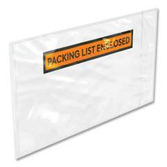 Coastwide Professional Packing List Envelope, Top-Print Front, 10 x 5.5, Clear/Orange, 1,000/Carton (688524)