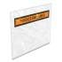 Coastwide Professional Packing List Envelope, Top-Print Front, 5.5 x 4.5, Clear/Orange, 1,000/Carton (688605)