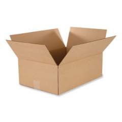 Coastwide Professional Fixed-Depth Shipping Boxes, 200 lb Mullen Rated, Regular Slotted Container (RSC), 18 x 12 x 2, Brown Kraft, 25/Bundle (693828)