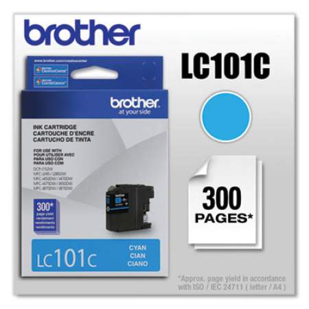 Brother LC101C Innobella Ink, 300 Page-Yield, Cyan