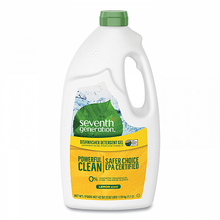 Natural Automatic Dishwasher Gel, Lemon Scent, 42 oz Bottle (22171EA)