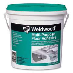DAP Weldwood Multi-Purpose Floor Adhesive, 1 gal, Dries White (24388019)