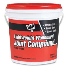 DAP Lightweight Wallboard Joint Compound, 1 gal Tub/Pail, White (24388031)
