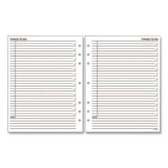 AT-A-GLANCE Day Runner "Things To Do" Planner Refill, 7-Hole Punched, 15 Ruled Entries/Page, 11 x 8.5, 30 Sheets (641423)
