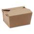 Dixie Reclosable One-Piece Natural-Paperboard Take-Out Box, 4.5 x 5 x 2.5, Brown, 450/Carton (1TOC)