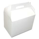 Dixie Take-Out Barn One-Piece Paperboard Food Box, 8.63 x 6 x 6.5, White, 200/Carton (10PLN)