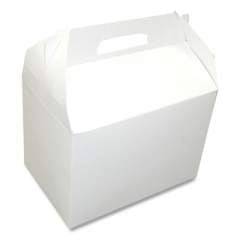 Dixie Take-Out Barn One-Piece Paperboard Food Box, 8.63 x 6 x 6.5, White, 200/Carton (24451853)