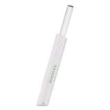 Eco-Products Jumbo Wrapped Paper Straw, 7.75", 8 mm Diameter, White, 2,400/Carton (EPSTP78WHT)