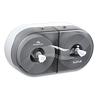 SofPull Twin High-Capacity Center-Pull Bathroom Tissue Dispenser, 20.13 x 7 x 10.75, Smoke (56509)