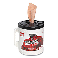 Professional D400 Disposable Cleaning Towel System, 9.9 x 13, Orange, 200 Sheets/Roll with Plastic Bucket (20040EA)