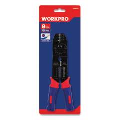 Workpro Square Nose Multi-Purpose Wiring Tool, AWG Markings, 22 to 10 AWG, 8" Long, Metal, Blue/Red Soft-Grip Handle (24394201)