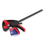 Workpro Quick-Release Ratcheting Bar Clamp, 12" Capacity, Black/Red (W032033WE)