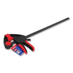 Workpro Quick-Release Ratcheting Bar Clamp, 18" Capacity, Black/Red (24394545)