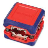 Workpro Compact Box-Style Wire Stripper, 1.18" Plastic Square Box, Steel-Ribbon Blade, Red/Blue (24394554)