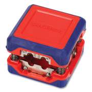 Workpro Compact Box-Style Wire Stripper, 1.18" Plastic Square Box, Steel-Ribbon Blade, Red/Blue (W091026WE)