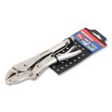 Workpro Locking Pliers, Short Nose, Curved Jaw, 7" Long, Chrome-Vanadium Steel, Chrome Quick-Lock/Release Handle (W031072WE)