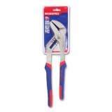 Workpro Groove Joint Pliers, 12" Long, Ni-Fe-Coated Drop-Forged Carbon Steel, Blue/Red Soft-Grip Handle (W031015WE)