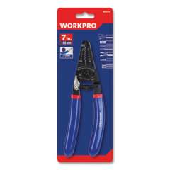 Workpro Tapered Nose Spring-Loaded Multi-Purpose Wiring Tool, Metric Bolt, AWG/Metric Wire, 7" Long, Metal, Blue/Red Soft-Grip Handle (24394576)